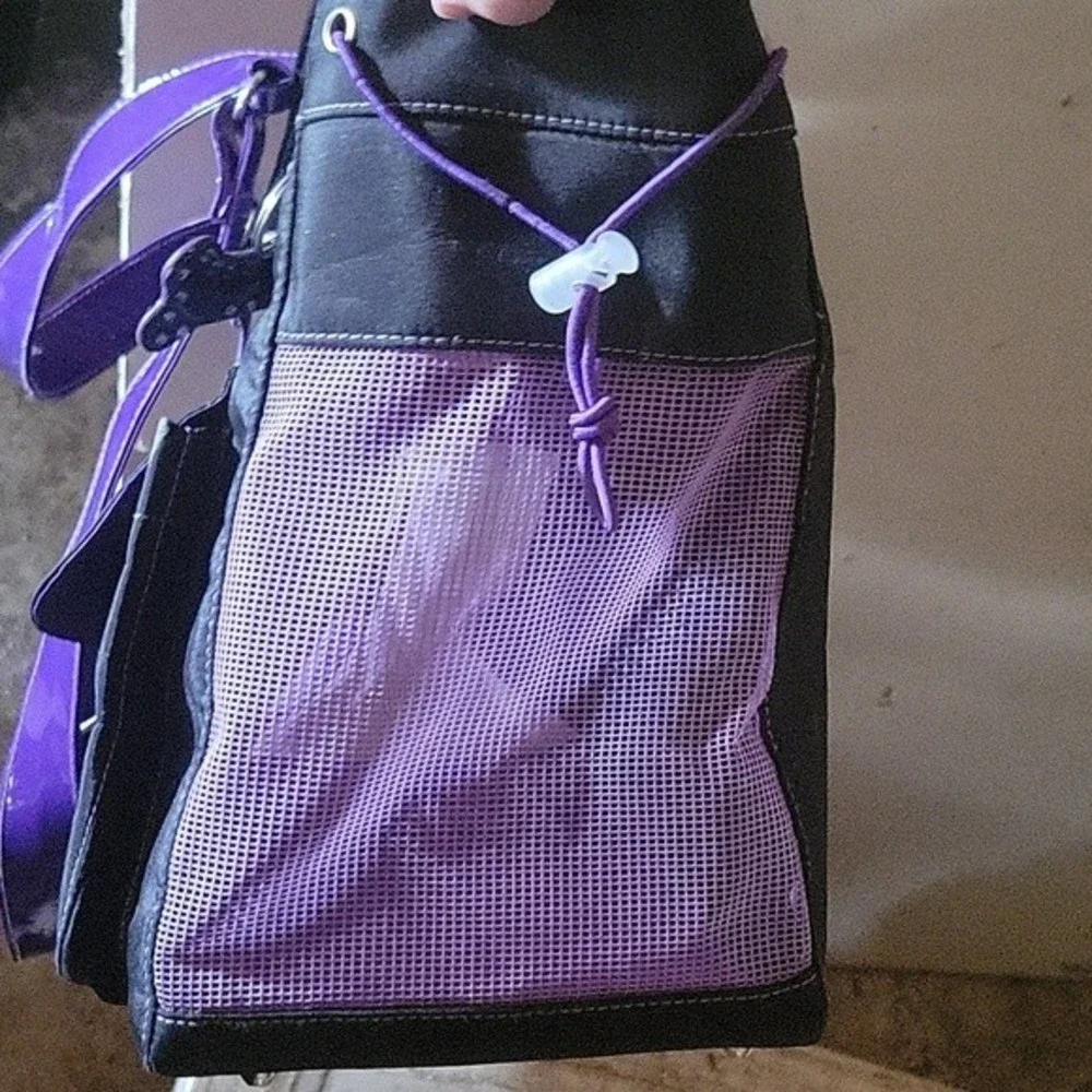 FETCHING Brand Classic small pet carrier purple